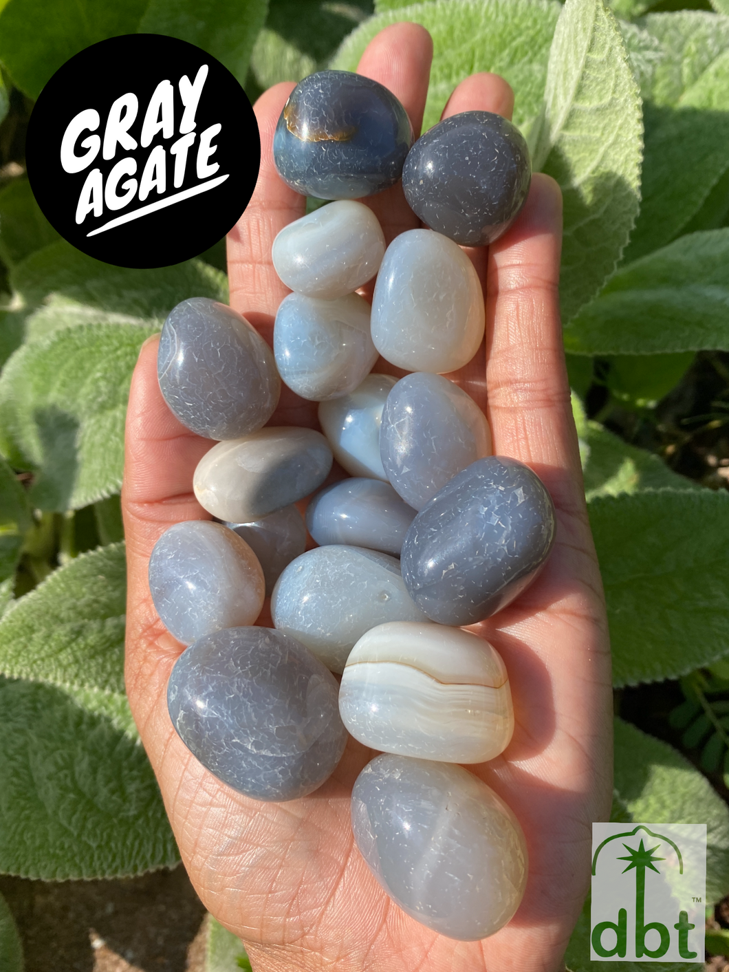 Gray Agate Tumblestones
