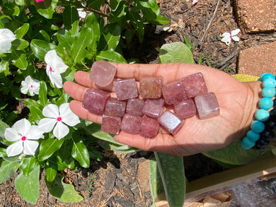 Strawberry Quartz Cubes