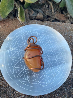 Selenite Mandala Grid Charging Plate