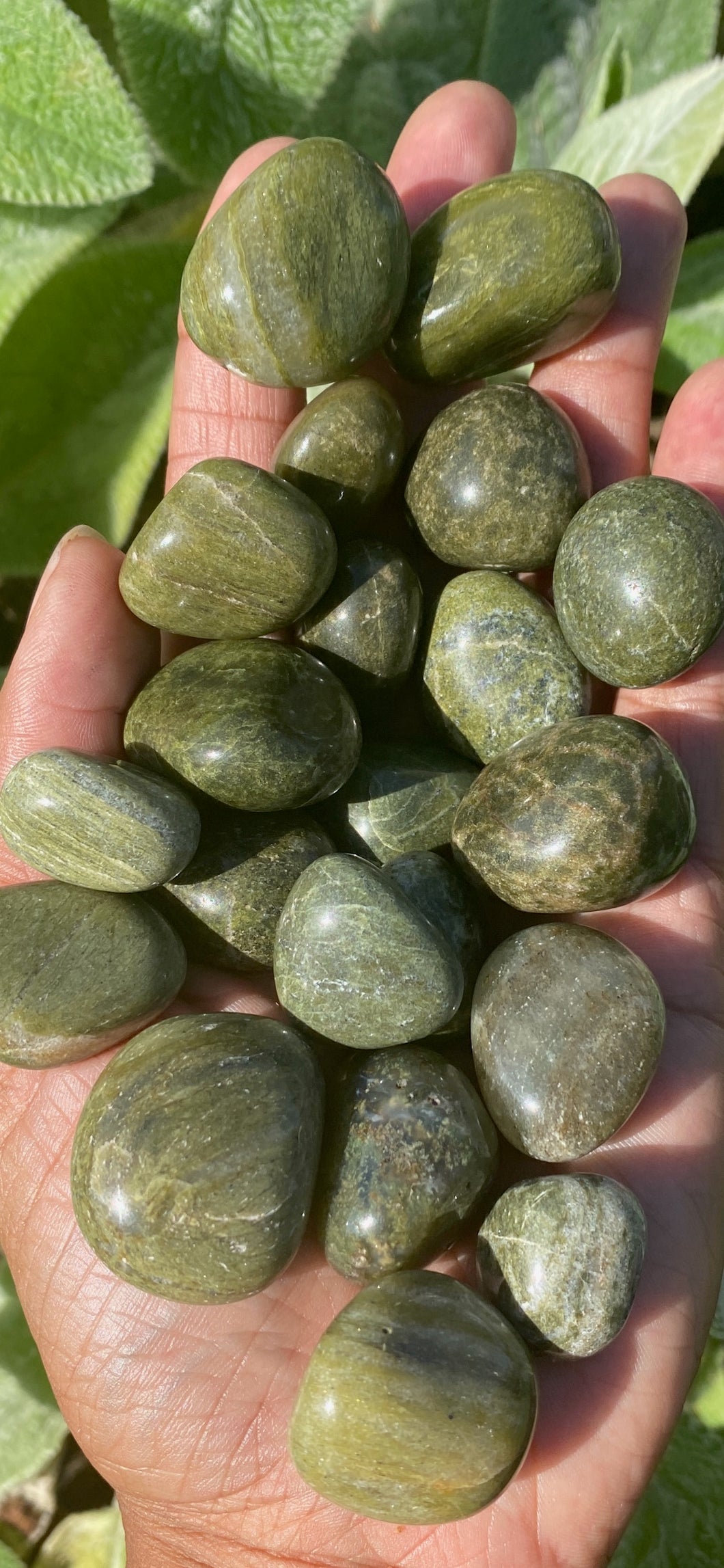 Green Opal Tumblestones