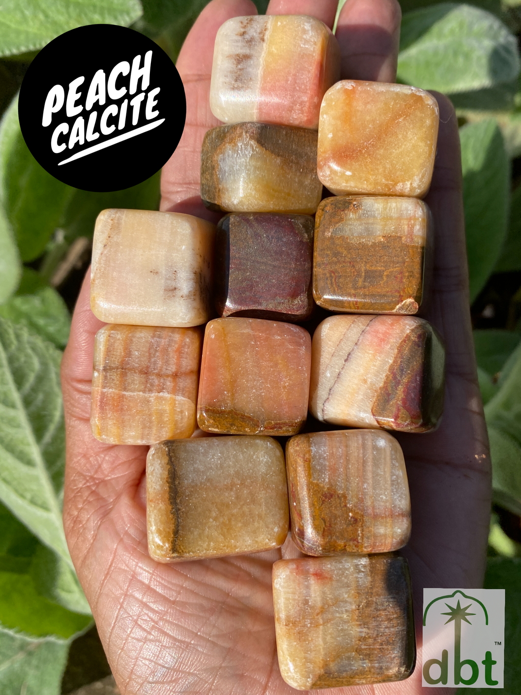 Peach Calcite Cube Tumblestones