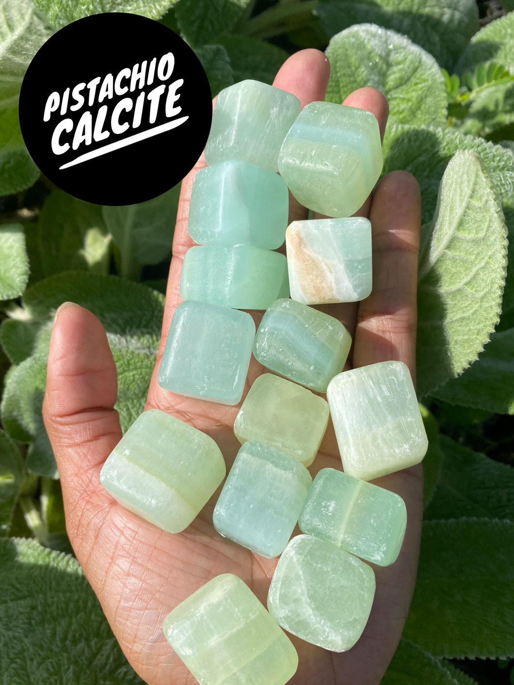 Pistachio Calcite Cube Tumblestones