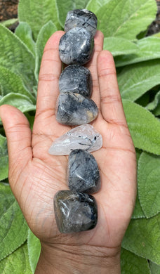 Tourmaline Quartz Medium Tumblestone
