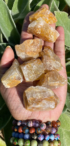 Strawberry Calcite Raw Stones