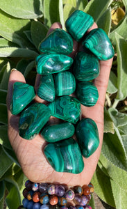 Malachite Large Tumblestones