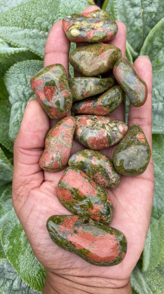 Unakite (Epidot) Extra Large 40-50mm Tumblestones