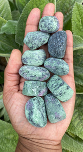 Ruby Zoisite Raw Tumblestone