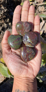 Dragon Blood Jasper Hearts